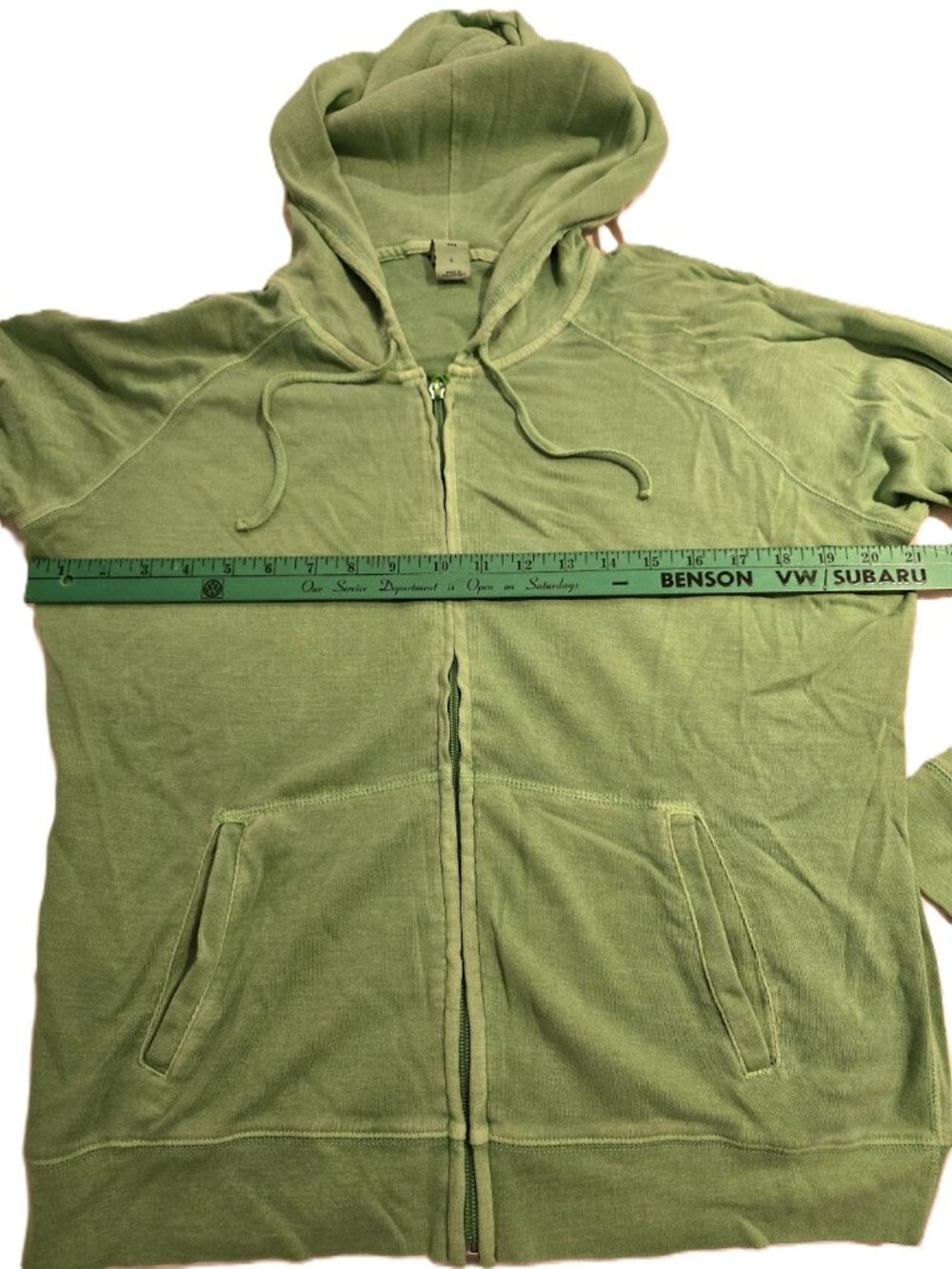 VTG 🍀 2006 Gap Spring Green Full Zip Hoodie Jacket - Size L Large - Picture 8 of 14
